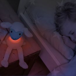Detská čítacie lampička a nočné svetlo ovečka FIN - modrá