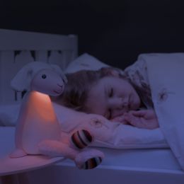 Detská čítacie lampička a nočné svetlo ovečka FIN - ružová