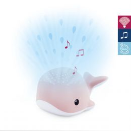 Nočný projektor s melódiami Veľryba Wally - ružová - 0 ks